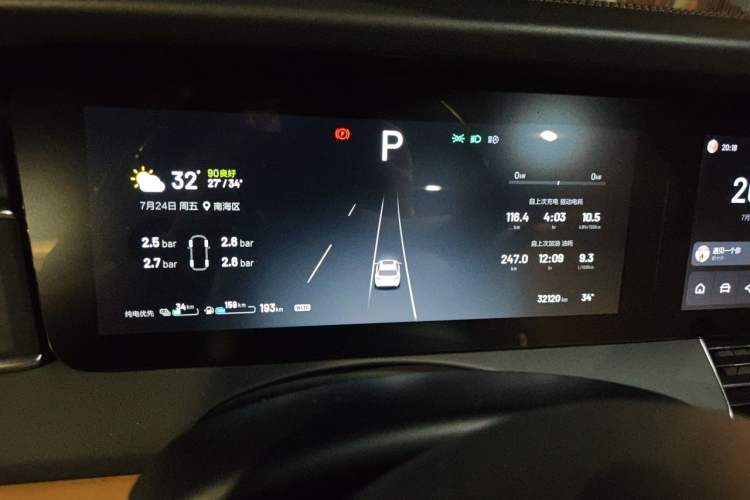 Used Li Auto ONE 2021 Extended-Range 6-Seater Version Instrument Cluster
