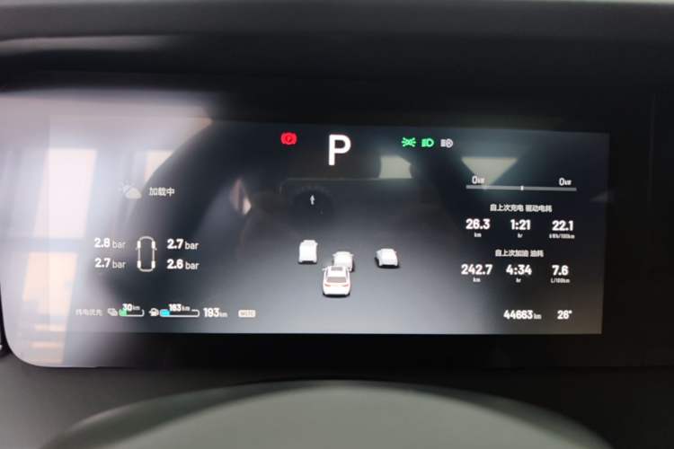 Used Li Auto ONE 2021 Extended-Range 6-Seater Version Instrument Cluster
