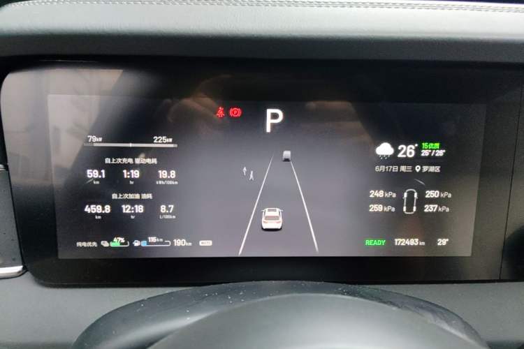 Used Li Auto ONE 2021 Extended-Range 6-Seater Version Instrument Cluster