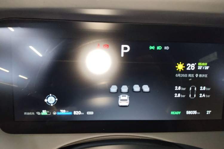 Used Li Auto ONE 2021 Extended-Range 6-Seater Version Instrument Cluster
