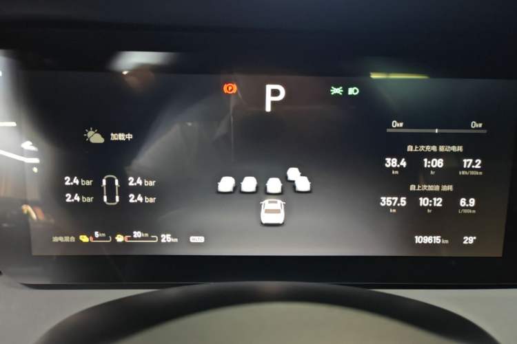 Used Li Auto ONE 2021 Extended-Range 6-Seater Version Instrument Cluster