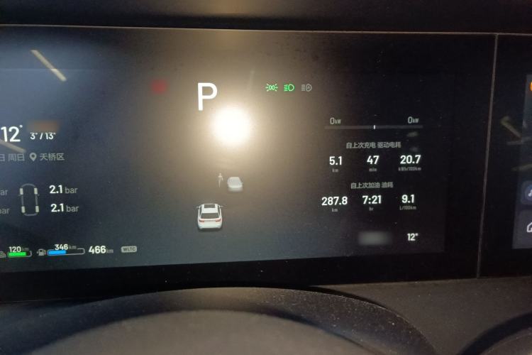 Used Li Auto ONE 2021 Extended-Range 6-Seater Version Instrument Cluster