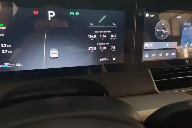 Used Li Auto ONE 2021 Extended-Range 6-Seater Version Odometer Close Up