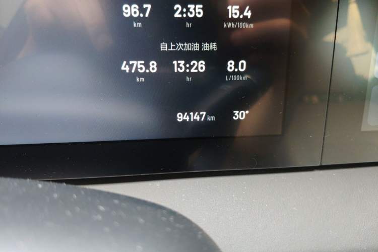 Used Li Auto ONE 2021 Extended-Range 6-Seater Version Odometer Close Up