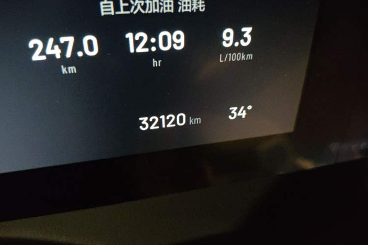Used Li Auto ONE 2021 Extended-Range 6-Seater Version Odometer Close Up