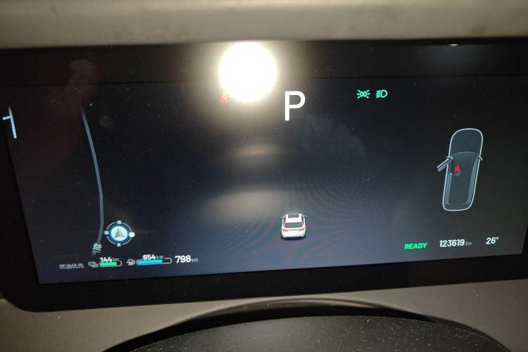 Used Li Auto ONE 2021 Extended-Range 6-Seater Version Odometer Close Up