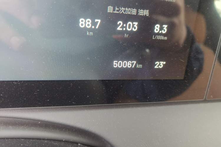 Used Li Auto ONE 2021 Extended-Range 6-Seater Version Odometer Close Up
