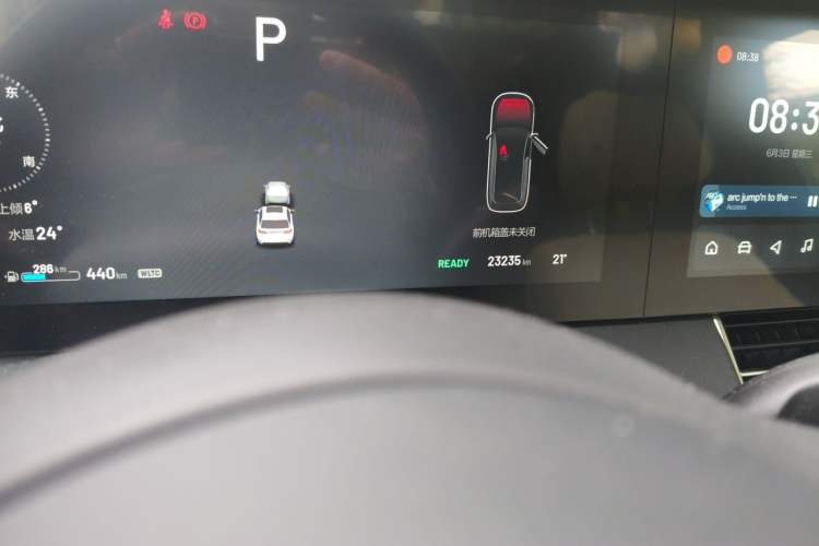 Used Li Auto ONE 2021 Extended-Range 6-Seater Version Odometer Close Up
