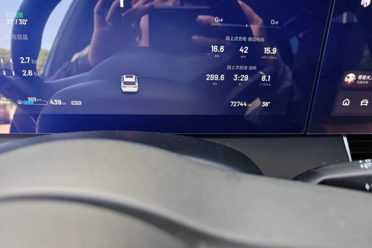 Used Li Auto ONE 2021 Extended-Range 6-Seater Version Odometer Close Up