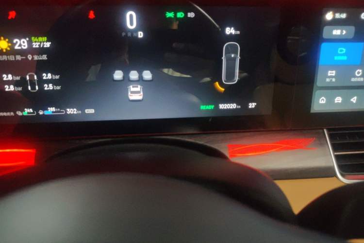 Used Li Auto ONE 2021 Extended-Range 6-Seater Version Odometer Close Up