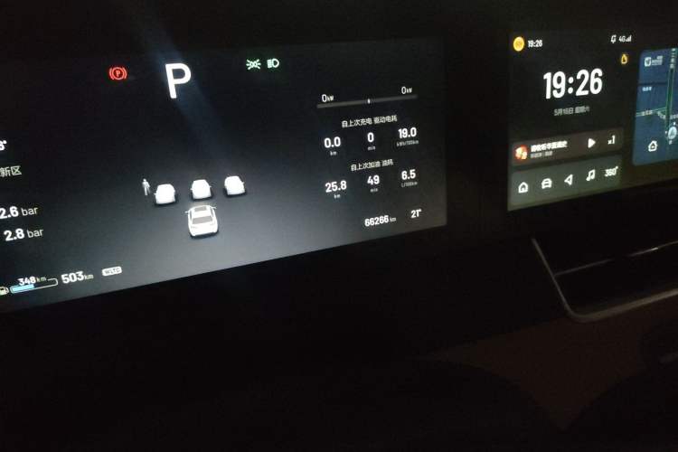 Used Li Auto ONE 2021 Extended-Range 6-Seater Version Odometer Close Up