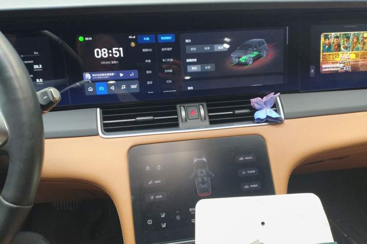 Used Li Auto ONE 2021 Extended-Range 6-Seater Version Audio And AC Panel