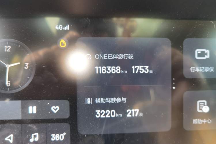 Used Li Auto ONE 2021 Extended-Range 6-Seater Version Odometer Close Up