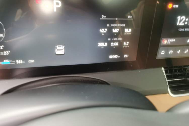 Used Li Auto ONE 2021 Extended-Range 6-Seater Version Odometer Close Up