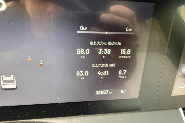 Used Li Auto ONE 2021 Extended-Range 6-Seater Version Odometer Close Up