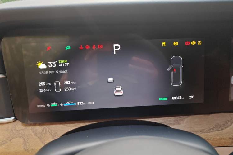 Used Li Auto ONE 2021 Extended-Range 6-Seater Version Instrument Cluster