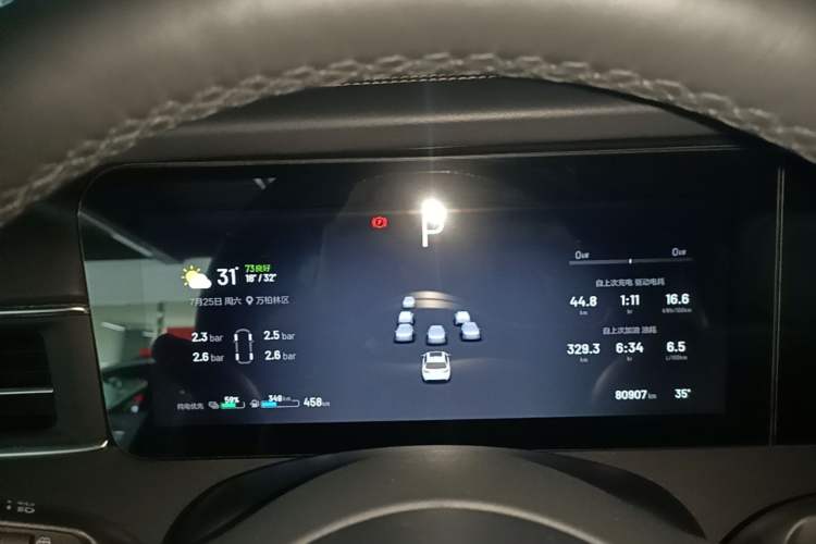 Used Li Auto ONE 2021 Extended-Range 6-Seater Version Instrument Cluster