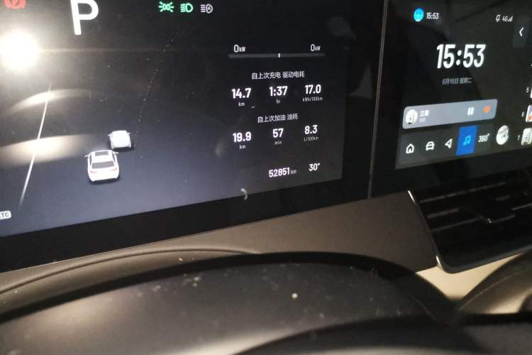 Used Li Auto ONE 2021 Extended-Range 6-Seater Version Odometer Close Up