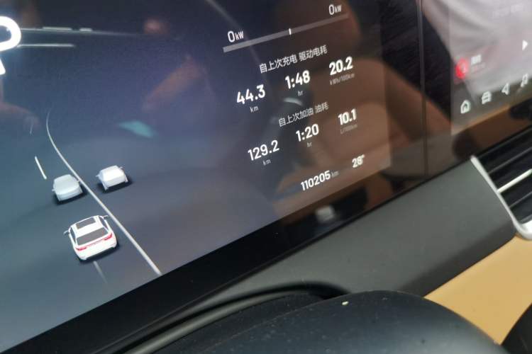 Used Li Auto ONE 2021 Extended-Range 6-Seater Version Odometer Close Up