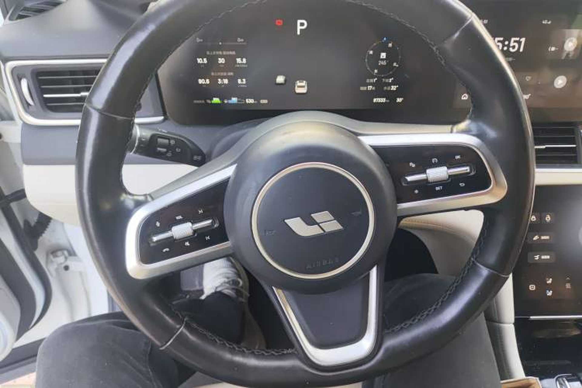 Used Li Auto ONE 2021 Extended-Range 6-Seater Version Steering Wheel