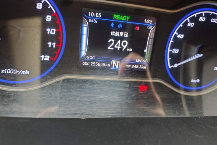 Used Lifan Auto 650EV 2018 Comfort Model Odometer Close Up