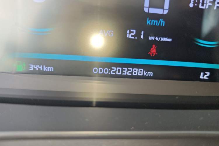 Used Lifan Auto Maple 80V 2021 U-Drive Edition Odometer Close Up
