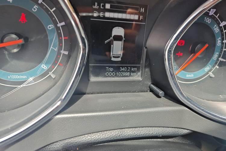 Used Lifan Auto Myway 2017 1.8L Manual Elite Model Odometer Close Up
