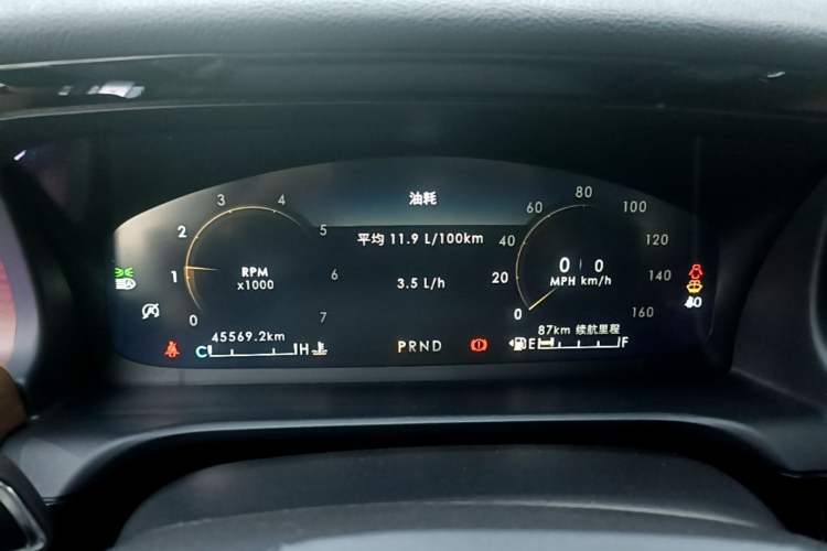 Used Lincoln Aviator 2020 3.0T V6 All-Wheel Drive Executive Version Instrument Cluster