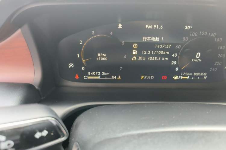 Used Lincoln Aviator 2020 3.0T V6 Four-Wheel Drive Zunya Edition Odometer Close Up