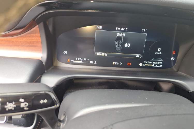 Used Lincoln Aviator 2020 3.0T V6 Four-Wheel Drive Premium Edition Odometer Close Up