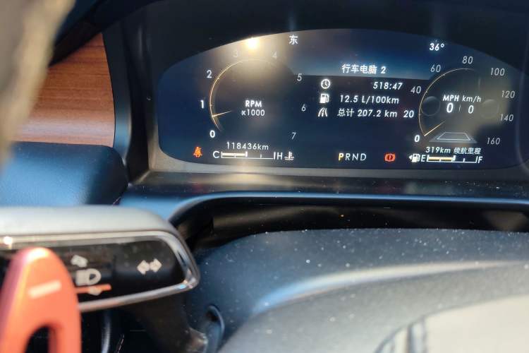 Used Lincoln Aviator 2021 3.0T V6 Four-Wheel Drive Luxury Edition Odometer Close Up
