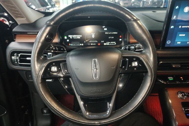 Used Lincoln Aviator 2021 3.0T V6 Four-Wheel Drive Luxury Edition Steering Wheel