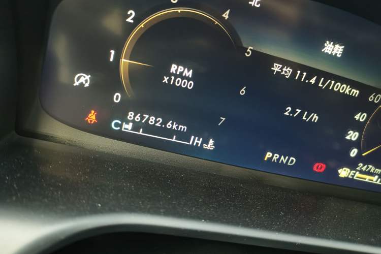 Used Lincoln Aviator 2021 3.0T V6 Four-Wheel Drive Luxury Edition Odometer Close Up