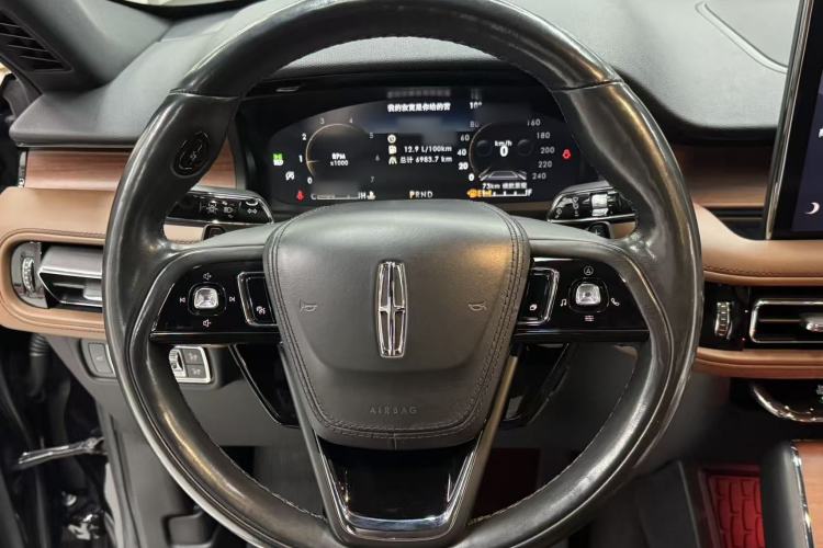 Used Lincoln Aviator 2022 3.0T V6 Four-Wheel Drive Luxury Edition Steering Wheel