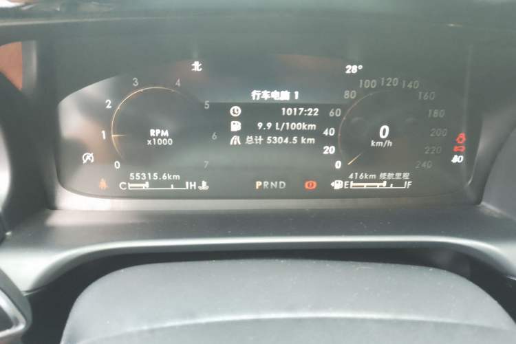 Used Lincoln Aviator 2022 3.0T V6 Four-Wheel Drive Luxury Edition Odometer Close Up