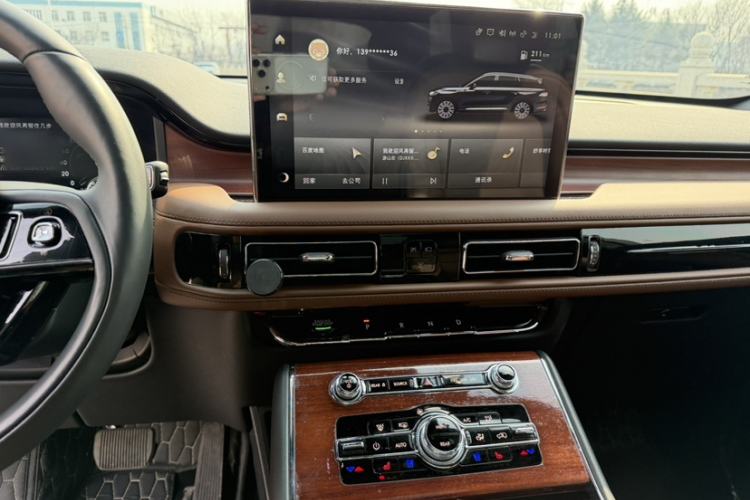 Used Lincoln Aviator 2023 3.0T V6 All-Wheel Drive Zunya Cruise Version 7 Seats Audio And AC Panel