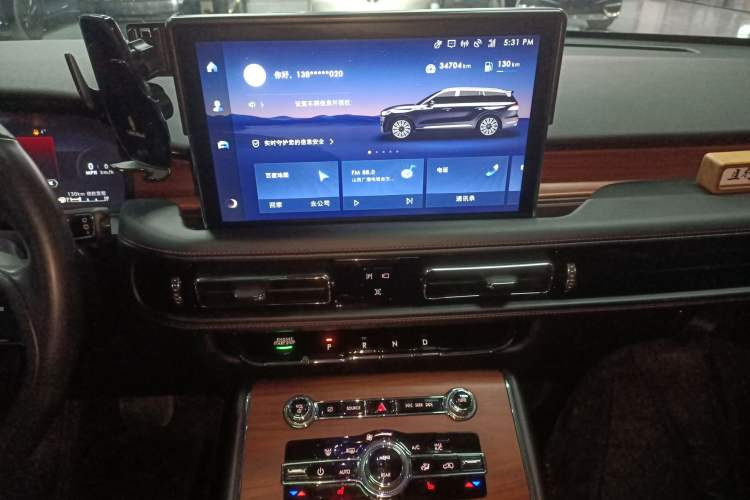 Used Lincoln Aviator 2023 3.0T V6 Four-Wheel Drive Luxury Cruise Version Six Seats Audio And AC Panel