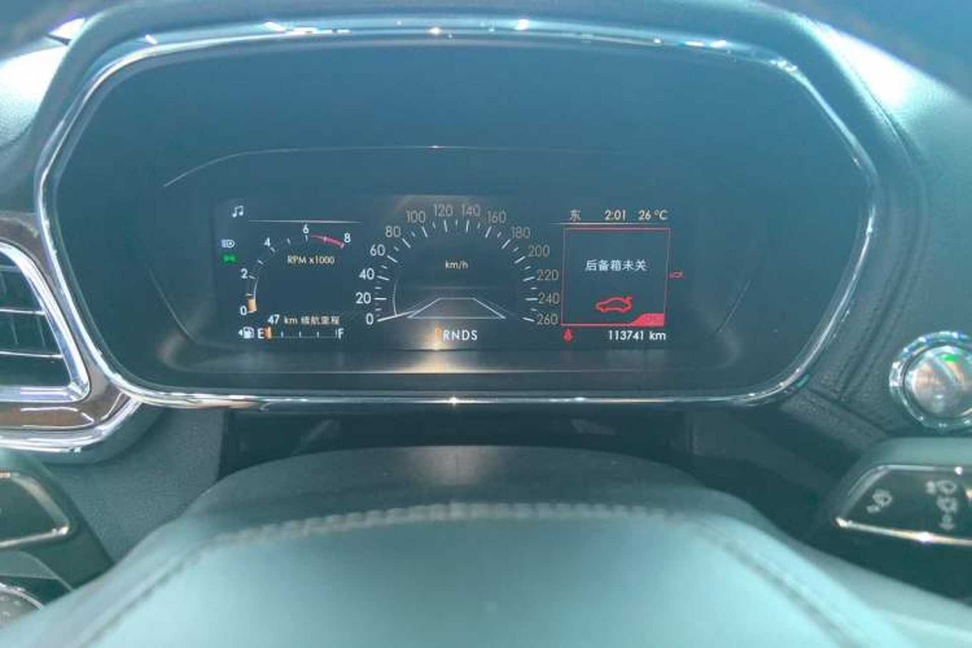 Used Lincoln Continental 2017 3.0T Four-Wheel Drive Prestige Edition Odometer Close Up