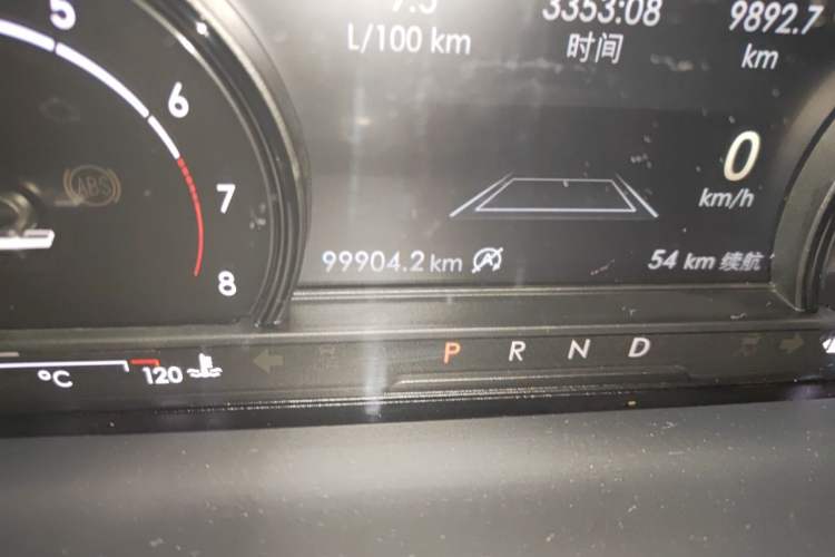 Used Lincoln Corsair 2020 2.0T Two-Wheel Drive Luxury Edition Odometer Close Up
