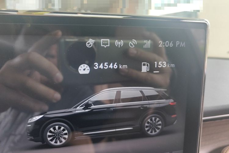 Used Lincoln Corsair 2021 2.0T Two-Wheel-Drive Luxury Edition Odometer Close Up