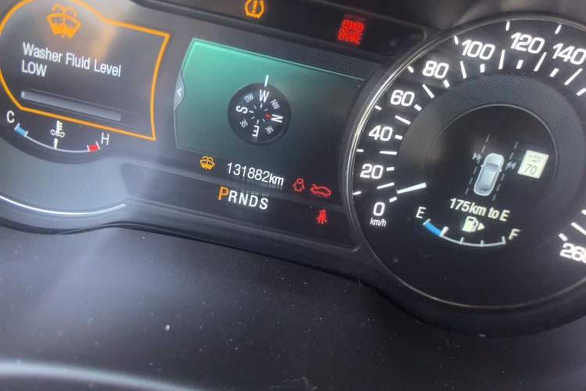Used Lincoln MKC 2014 2.0T Four-Wheel Drive Prestige Edition Odometer Close Up