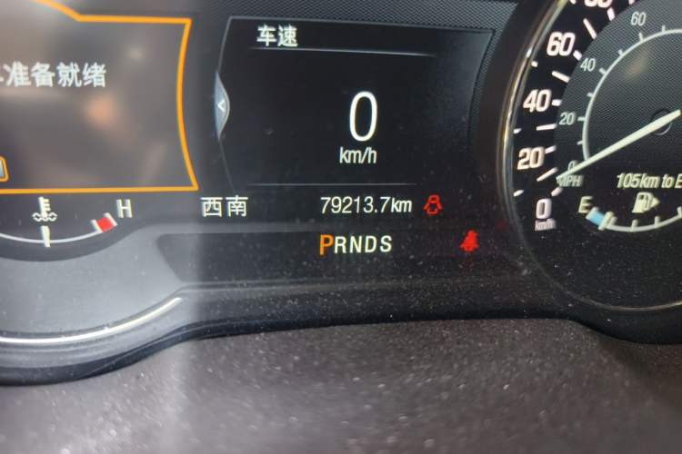 Used Lincoln MKC 2017 2.0T Four-Wheel Drive Zunya Edition Odometer Close Up