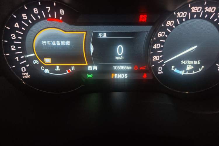 Used Lincoln MKC 2017 2.0T Four-Wheel Drive Zunya Edition Odometer Close Up