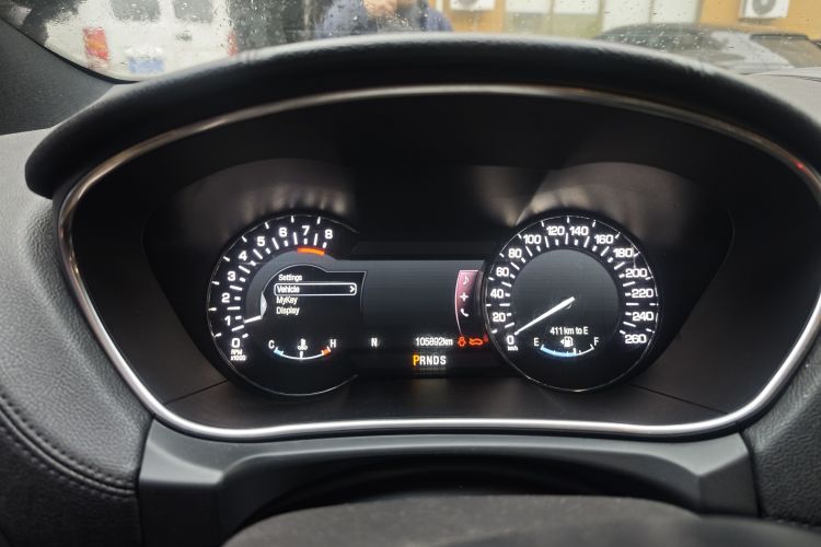 Used Lincoln MKX 2015 2.0T Four-Wheel Drive Luxury Edition Odometer Close Up