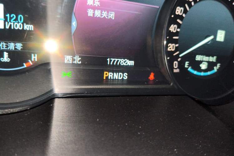 Used Lincoln MKX 2015 2.7T Four-Wheel Drive Prestige Edition Odometer Close Up