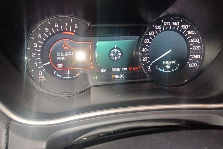 Used Lincoln MKX 2015 2.7T Four-Wheel Drive Prestige Edition Odometer Close Up