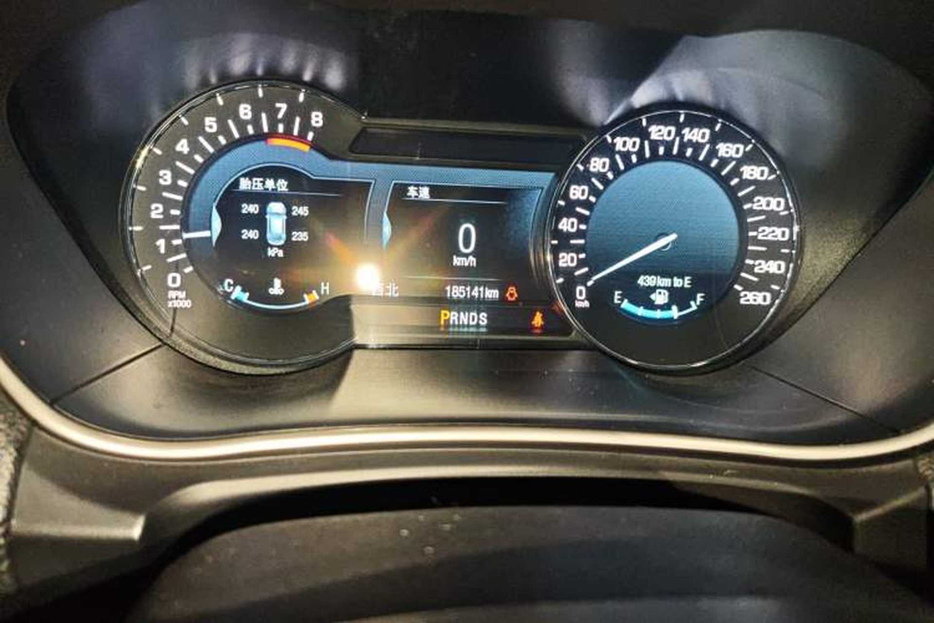Used Lincoln MKX 2017 2.0T Four-Wheel Drive Zunya Edition Odometer Close Up