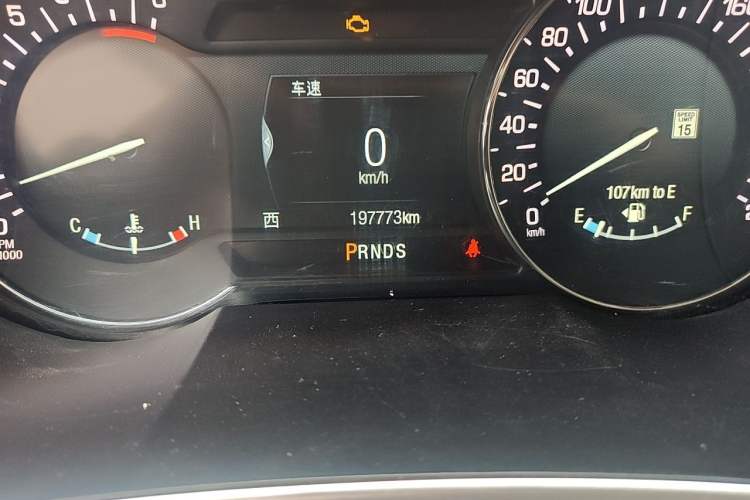 Used Lincoln MKX 2017 2.0T Four-Wheel Drive Zunya Edition Odometer Close Up