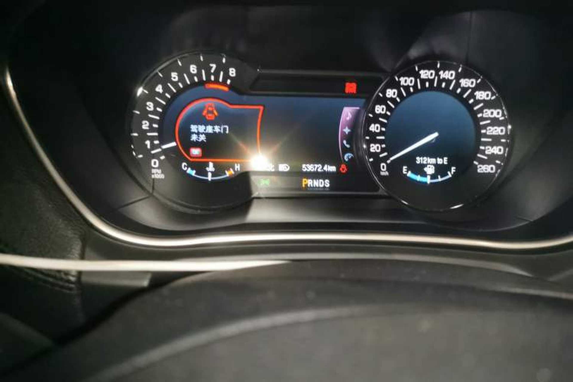 Used Lincoln MKX 2017 2.7T Four-Wheel Drive Prestige Edition Odometer Close Up