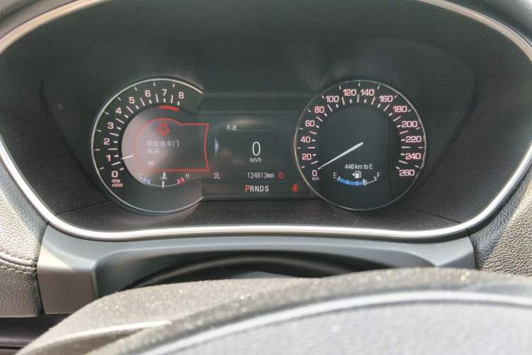 Used Lincoln MKX 2017 2.0T Four-Wheel Drive Zunya Edition Odometer Close Up